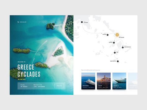 Yacht Itinerary Iñaki Soria https://dribbble.com/shots/4322138-Yacht-Itinerary Mise En Page Web, Itinerary Design, Travel Website Design, Desain Ui, Web Ui Design, Dashboard Design, Web Inspiration, Web Layout Design, Travel Website