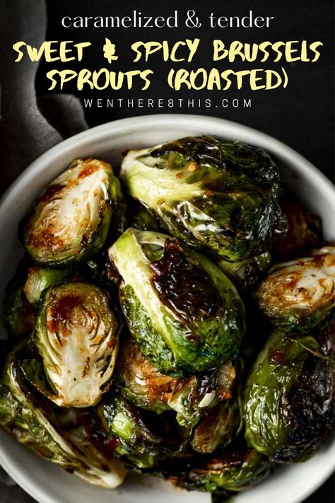 Honey And Soy Sauce, Honey Balsamic, Roasted Brussels Sprouts, Honey Soy, Sprout Recipes, Brussels Sprouts Recipe, Spicy Chili, Veggie Side Dishes, Balsamic Glaze