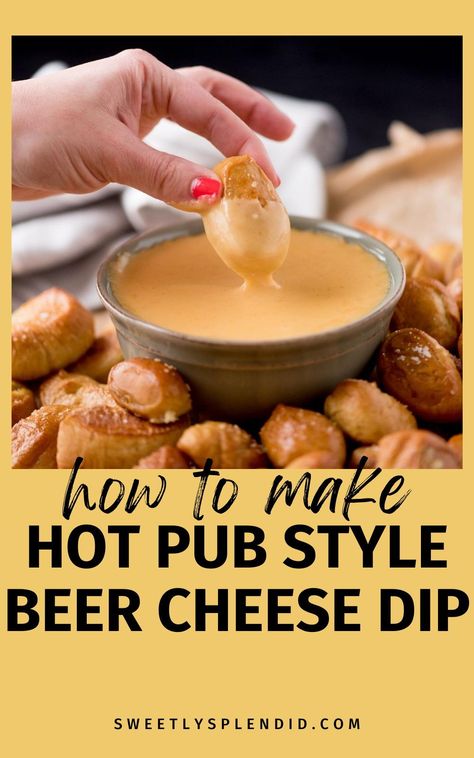 Enjoy a delicious pub-style beer cheese dip with our ultimate recipe! Perfect for pretzels, this quick and easy appetizer made with Yuengling lager is hot and ready to impress. Hot Beer Cheese Dip Crock Pot, Beer Themed Party Food, Buffalo Wild Wings Beer Cheese Dip, How To Make Beer Cheese, Warm Beer Cheese Dip, Hot Sausage Beer Cheese Dip, Oven Dips, Easy Warm Appetizers, Dipping Sauce For Pretzels