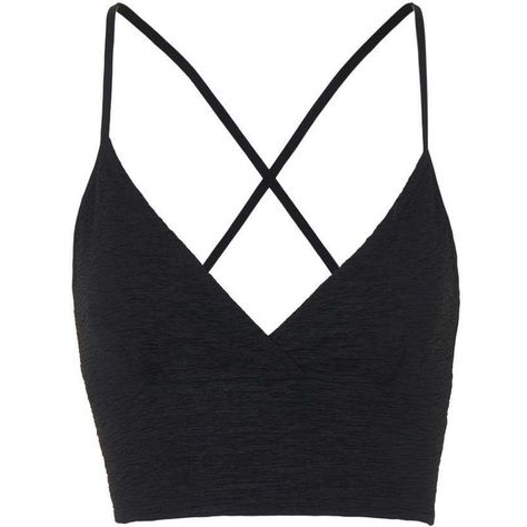 TOPSHOP Pleated Bralet (70 BRL) ❤ liked on Polyvore featuring tops, crop tops, black, pleated top, bralet tops, bralet crop top, black bralette top and topshop Strappy Shirt, Tank Tops Black, Crop Tops Shirts, Bralet Tops, Black Cropped Tank, Black Crop Top Tank, Strappy Crop Top, Strappy Tank Tops, Bralette Top