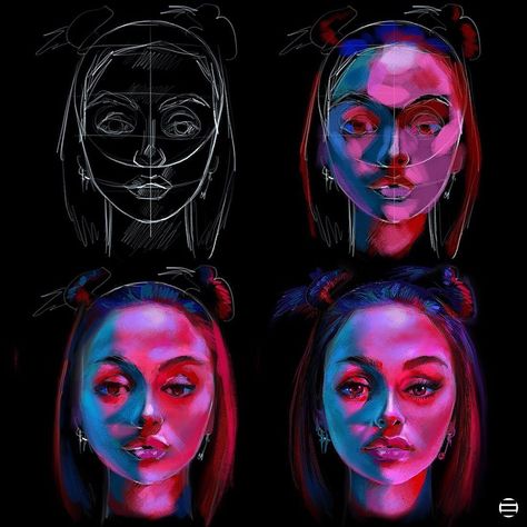 Ivan Efimov on Instagram: “Model: @maggielindemann #sketch #neon #procreatetutorial #study #pink #redlight #light #maggielindemann #art” Procreate Portrait, Pink Neon Lights, Drawing Study, Art Hacks, Human Anatomy Drawing, Maggie Lindemann, Drawing Studies, Pencil Crayon, Painting Inspo