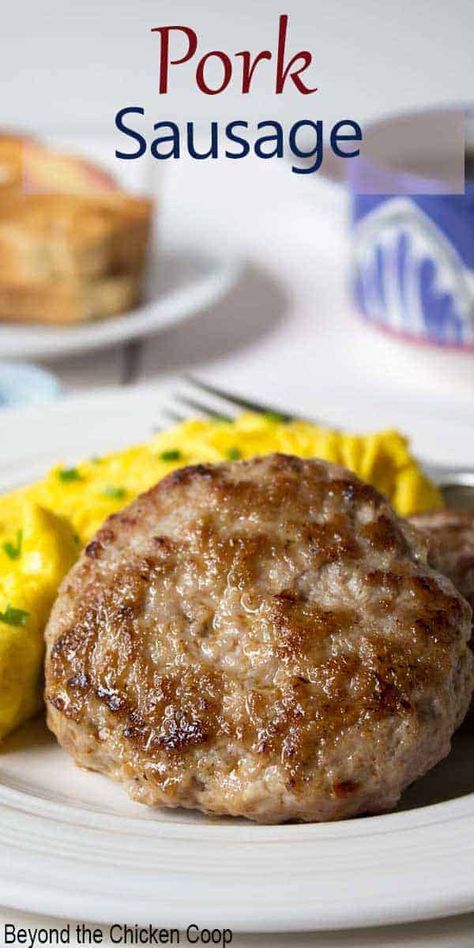 Homemade Pork Sausage, Homemade Breakfast Sausage Recipe, Pork Breakfast, Breakfast Sausage Seasoning, Sausage Making Recipes, Pork Sausage Recipes, Pork Breakfast Sausage, Homemade Breakfast Sausage, Homemade Sausage Recipes