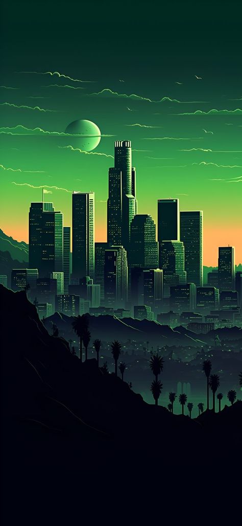 Vibrant Wallpaper Backgrounds, Pixel City Wallpaper, Green Pixel Wallpaper, Green Lofi Aesthetic Wallpaper, Toon Wallpapers, Dark Green Wallpaper Aesthetic, Green Aesthetic Wallpaper Iphone, Green Wallpaper Iphone, Los Angeles Wallpaper