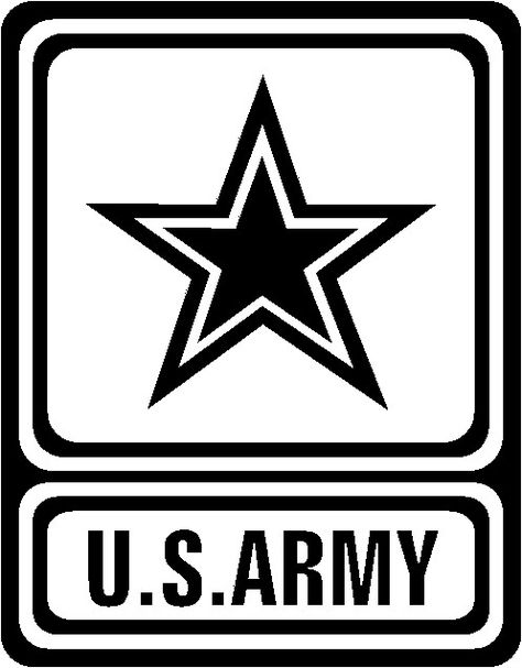 Army Logos Army Logo Black And White Us Army Logo, Marines Logo, Boat Signs, Army Logo, Military Logo, Folding Ideas, Jeep Willys, Image Stickers, Army Mom