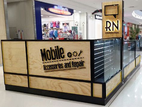 Phone Showroom, Mall Kiosk Design, Kiosk Store, Kiosk Ideas, Cell Phone Kiosk, Phone Kiosk, Mobile Kiosk, Booth Designs, Mall Kiosk