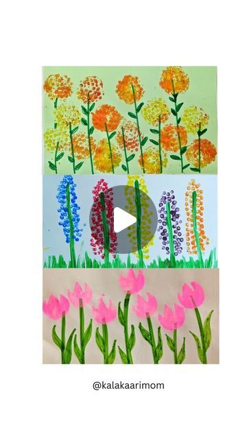 Mansi Patil | Play Based Learning on Instagram: "3 Simple Flower Art Ideas 🏵️  Here are 3 beautiful flower art ideas that you can try this spring season.  Do tag @kalakaarimom if you try this!  For more such fun activities check #km_artandcraft  [ Spring Art Craft Toddler Preschool Homeschool Flower Plant ]  #artforkids #arttutorial #artandcraft #springactivities  #kidsactivities #activitiesforkids #activitiesfortoddlers #toddlersactivity #montessoriathome #montessoritoddler #kidscrafts #diycrafts #preschoolactivities #preschool #preschoolathome #diyplayideas #iteachkindergarten #preschoolathome #letskeepkidsbusy #recycleandplay #kreativmitkindern #atividadespedagógicas" Flower Craft For Toddlers Simple, Plant Crafts For Toddlers, Spring Art Craft, Flower Art Ideas, Spring Season Activities, Simple Flower Art, Spring Activities For Kids, Craft Toddler, Seasons Preschool