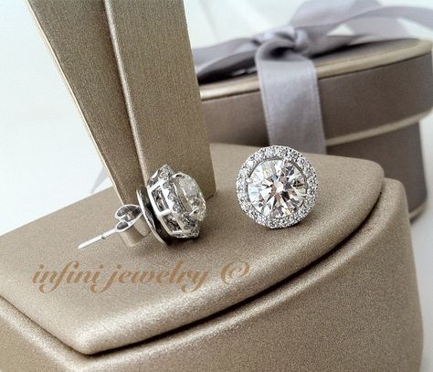 Solitaire Diamond Earrings, Diamond Earrings Indian, Diamond Earring Jackets, Diamond Earrings Design, Breast Workout, Earrings Indian, Earring Jackets, Solitaire Earrings, Earrings Design