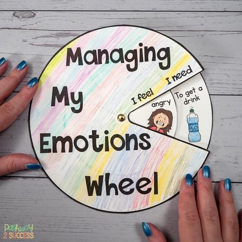 My Emotions Wheel, Coping Skills Activities, Emotions Wheel, Emotions Activities, Social Emotional Activities, Social Skills Groups, Social Emotional Learning Activities, Teaching Social Skills, School Social Work