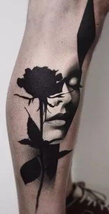 Tato Realis, Tato Geometris, Pattern Tattoos, Shadow Tattoo, Abstract Tattoo Designs, Surreal Tattoo, Blue Rose Tattoos, Girl Face Tattoo, Abstract Tattoo