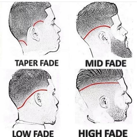 Bronner Bros on Instagram: “Which #fade is your preference? #bronnerbrosbeautyshow #bronnerbroshairshow #mytropicalroots #bronnernaturals #neworleans #pumpitup” Barber Haircuts Fade, Types Of Haircuts, Barber Haircuts, Hair Cut Guide, Curly Hair Fade, Hair For Men, Barbers Cut, Gents Hair Style, Black Men Haircuts