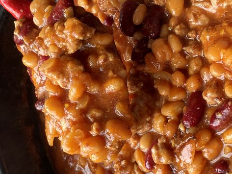 RANCH STYLE BAKED BEANS Ranch Style Baked Beans, Ranch Beans, Cowboy Baked Beans, Southern Baked Beans, Beans Baked, Pork And Beans, Cranberry Baking, Baked Beans Recipe, Perfect Baked Potato