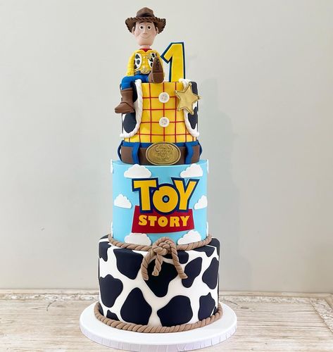 Toy Story Cake Ideas, Toy Story Birthday Cake, Barnyard Cake, Woody Birthday, Toy Story Party Decorations, Boys 1st Birthday Party Ideas, Toy Story Theme, 5th Birthday Party Ideas, Toy Story Cakes