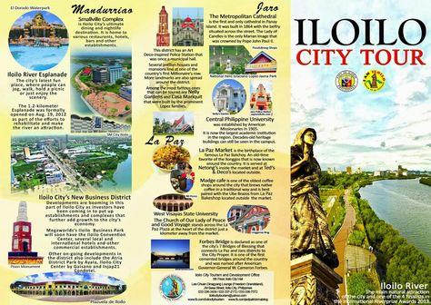 GRADE 7 Travel Brochure School Project, Tourism Brochure Design, Tour Brochure, Travel Brochure Design, Araling Panlipunan, Brochure Examples, Iloilo City, House Concept, Brochure Design Layout