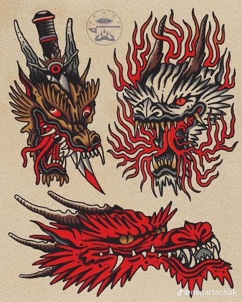 Shoulder Traditional Tattoo, Japanese Traditional Tattoo Sleeve, Old School Dragon Tattoo, Japanese Hand Tattoo, Upper Body Tattoo, Color Tattoo For Men, Classical Tattoos, Red Tattoo Men, Japanese Traditional Tattoo