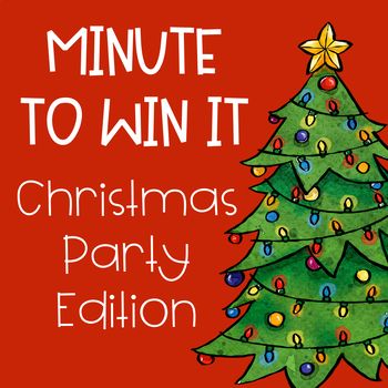 Minute to Win It Games - Christmas Edition by Fidgety in Fourth | TpT Minute To Win It Games Christmas, Christmas Jeopardy, Christmas Eve Games, Fun Family Christmas Games, Christmas Gift Games, Christmas Party Activities, School Christmas Party, Games To Make, Fun Christmas Party Games