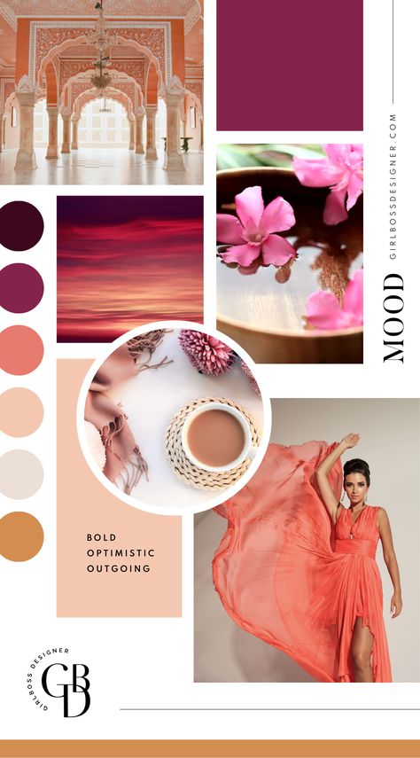 Mood Board Palette, Logo Mood Board Brand Identity, Personal Branding Mood Board, Luxury Website Color Palette, Optimistic Color Palette, Bold Modern Branding, Bold Color Palette Brand Identity, Luxury Website Design Inspiration, Mood Board Design Layout