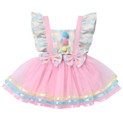 PRICES MAY VARY. ♛【Carnival Costume for Girls】Infants baby girls carnival costume Halloween costume circus dress up outfit for girl carnival costumes for kids deluxe circus costume girls, toddler clown costume girls tutu dresses. girls clowns costumes including Carnival Dress with or without Top Hat Headband accessories for circus theme birthday party outfit, You can never go wrong with a carnival costume on festival! The best gift for your kids in the upcoming circus theme party supplies and Ch Amazon Cake, Baby Girl First Birthday Outfit, Girl First Birthday Outfit, First Halloween Costumes, Set Photo, Baptism Outfit, Circus Costume, Fancy Dress Up