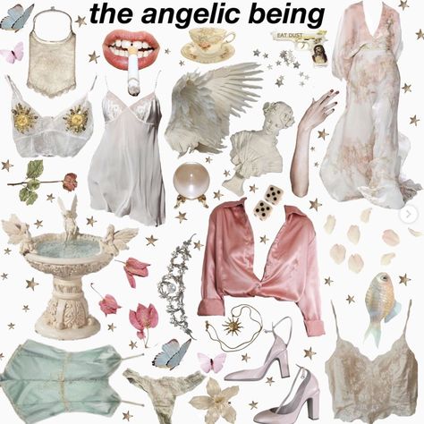 Ethereal Aesthetic Outfits, Angel Core Outfit, Angelic Outfits, Aesthetic Back To School Outfits, Vintage Pink Aesthetic, Fairy Academia, Aesthetic Back To School, 2019 Aesthetic, Angelcore Aesthetic