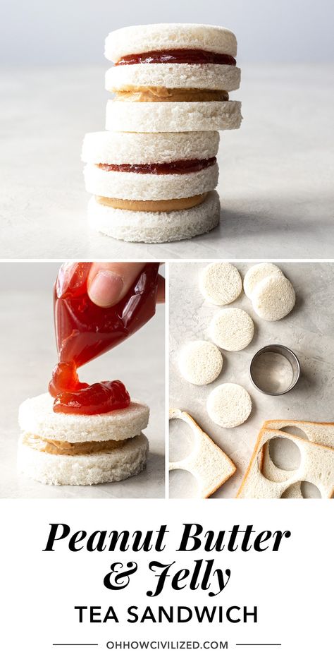 Pbj Tea Sandwiches, Cute Tea Sandwiches, Cute Sandwiches For Party, Dessert Tea Sandwiches, Diy Tea Sandwiches, Valentine Tea Sandwiches, How To Decorate A Tea Party Table, Tea Foods Party, Cheap Tea Party Food