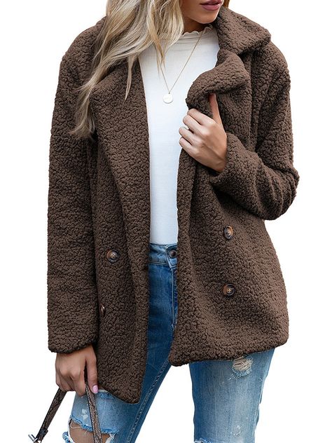 Women Fuzzy Fleece Jacket 2024 Winter Warm Open Front Cardigan Coats Teddy Bear Sherpa Jackets Sherpa Coat, Outwear Jackets, Sherpa Jacket, Open Front Cardigan, Fleece Jacket, Front Open, Warm Winter, Teddy Bear