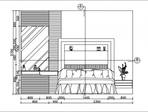 Bedroom interior design project detail dwg file Bedroom Elevation, Sectional Elevation, Bedroom Layout Design, Side Elevation, Double Bed Designs, Elevation Drawing, Architecture Portfolio Design, Tropical Bedrooms, Interior Architecture Drawing