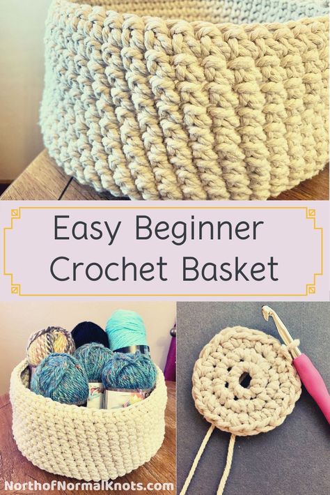 Free Pattern Easy Beginner Crochet Basket | Crochet basket pattern free, Easy crochet basket pattern, Beginner crochet projects Beginner Crochet Basket, Beginner Haken, Easy Crochet Basket Pattern, Crochet Macrame, Cute Storage, Crochet Basket Pattern Free, Crochet Storage Baskets, Crochet Unique, Crochet Cute