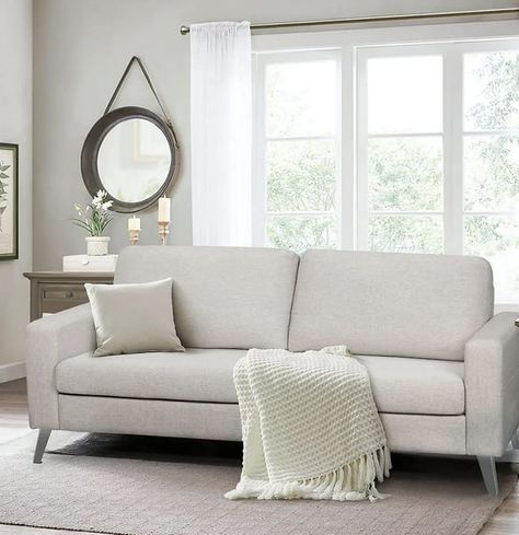 White Sofa | White Couch | Living Room | Living Room Decor | Affordable Living Room Sectional Sofa Modern, Couches For Living Room, Modern Sofa Couch, Loveseat Living Room, Cream Sofa, Sofa Modern, Grey Couches, Modern Loveseat, Couch And Loveseat