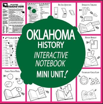 Oklahoma History uses Nonfiction Informational Text (All Content Included - No Additional Oklahoma History Textbook Needed), the entire lesson recorded on Audio, SEVEN Interactive Notebook assignments, and a variety of engaging hands-on activities aligned with Oklahoma's 3rd Grade Social Studies Sta... History Interactive Notebook, Georgia History, Primary And Secondary Sources, Listening Center, May Quotes, Vocabulary Quiz, Maine State, Interactive Notebook Activities, Secondary Source