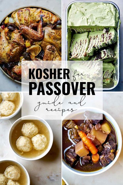 This Kosher For Passover recipe and menu guide will help you navigate what you can and can't eat, and help plan delicious kosher meals! #passover #kosherforpassover #pesach Kosher Food List, Kosher For Passover Recipes, Jewish Meals, Shabbat Dinner Recipes, Kosher Meals, Jewish Dishes, Biblical Diet, Red Wine Beef Stew, Passover Food