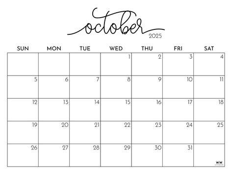 Choose from 107 October 2025 calendars to plan out and fully enjoy everything fall has to offer including Halloween! Print from home! 100% FREE! 2025 Calendar Printable Free, October Calendar Printable, Bullet Journal Topics, Everything Fall, Journal Topics, October Calendar, 2025 Calendar, Calendar Printable, Calendar Printables