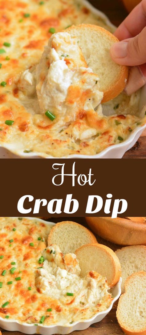 hot crab dip collage Spicy Crab Dip, Fingerfood Recipes, Hot Crab Dip Recipe, Creamy Crab Dip, Crab Dip Recipe, Dip Recipes Hot, Lump Crab Meat, Spicy Crab, Hot Crab Dip