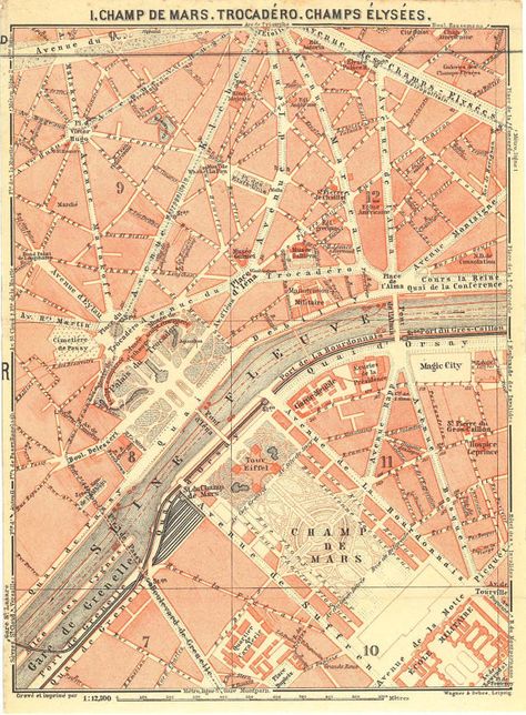 Paris City Plans Set of 5 Vintage Street Maps by CarambasVintage Paris City Map, Space Map, Old Paris, Paris Map, Map Globe, Ancient Maps, Old Maps, Paris City, Champs Elysees