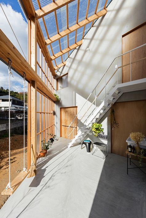 Community Sustainability, Tato Architects, Biofilic Design, Community Kitchen, Houses In Japan, Internal Courtyard, Patio Interior, Minimal Home, Japanese Architecture