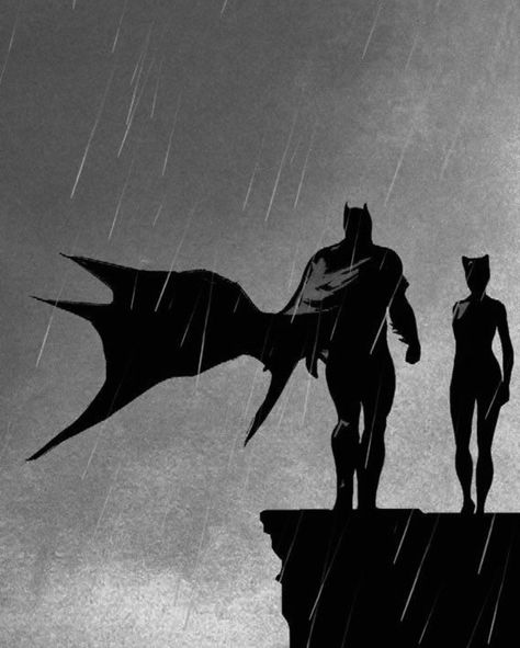 Batman And Catwoman Art, Batman And Catwoman Aesthetic, Batman And Catwoman Wallpaper, Cat Woman And Batman, Batman And Catwoman Matching Pfp, Catwoman Drawing, Catwoman Pfp, Catwoman And Batman, Batman Art Drawing