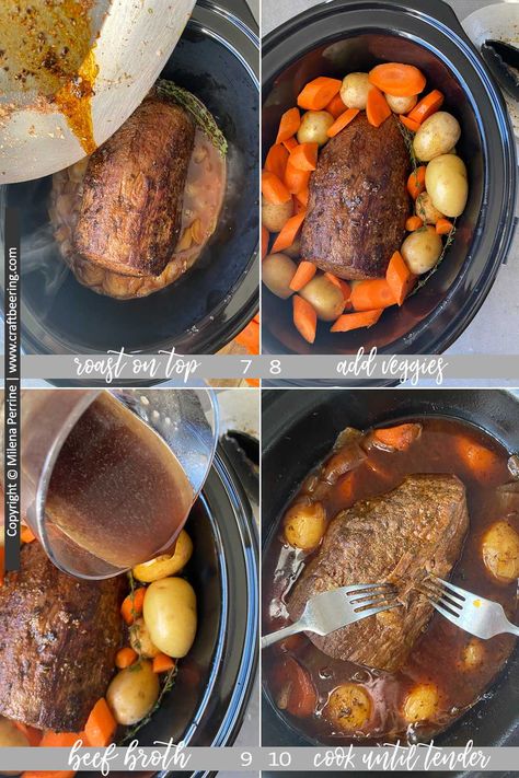 Recipes For Round Roast, Beef Eye Roast Crock Pot, Beef Too Round Roast Crock Pot, Crock Pot Beef Bottom Round Roast, Round Top Roast Recipes Slow Cooker, Round Bone Roast Crockpot, Crockpot Eye Round Roast, Bottom Round Roast In Crockpot, Crockpot Bottom Round Roast Recipes