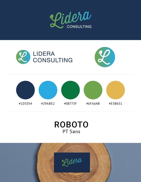 Clean, modern brand identity design for a business consultant with a passion for the outdoors. Featuring elegant typography, a fun color gradient, a simple leaf illustration, and a blue, green, and gold color palette inspired by nature. // Intentional branding for coaches and consultants by Steph Corrigan Modern Nature Color Palette, Blue Green Pallete Color, Website Color Palette Branding Colour Schemes Green, Cleaning Business Color Palette, Brand Identity Colors Green, Cleaning Color Palette, Blue And Green Website Design, Blue And Green Brand Color Palette, Blue And Green Color Pallete