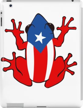 Slim impact-resistant polycarbonate case with protective lip and full access to device ports. Vibrant colors embedded directly into the case for longevity. Available for iPad 4/3/2. design of Puerto Rican frog aka Coqui part of artwork Puerto Rico Tattoo, Puerto Rican Artwork, Puerto Rico Pictures, Puerto Rico History, Puerto Rico Art, Puerto Rican Flag, Puerto Rican Culture, Puerto Rico Flag, San Juan Island