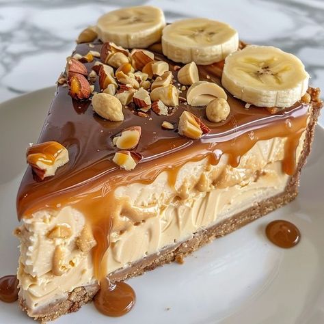 Nut Cheesecake, Optimal Recipes, Sweets For Diabetics, Banana Caramel, Almond Crusted, Peanut Butter Cheesecake, Caramel Cheesecake, Easy Cheesecake Recipes, 10 Million