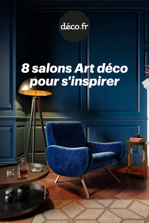 Bien que le style Art déco ait ses propres caractéristiques, rien ne vous empêche de l’adopter à votre façon en l’associant à quelques détails d’un autre genre. Que ce soit un clin d’œil exotique, vintage, glamour ou que le style Art déco soit revisité de manière plus moderne… Découvrez 8 salons Art déco conçus différemment pour vous aider à trouver l’inspiration ! Decoration Salon Vintage, Chaise Art Deco, Art Deco Salon, Manger Art, Salon Art Deco, Modern Art Deco Interior, Neo Art Deco, Inspiration Deco, Art Deco Inspiration