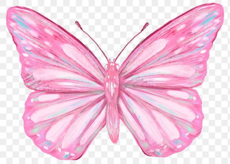 Pink Butterfly Aesthetic, Wall Scenery, Png Butterfly, Butterfly Aesthetic, Aesthetic Butterfly, Aesthetic Illustration, Butterfly Clipart, Butterfly Png, Sticker Aesthetic