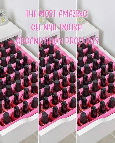 Amazing Gel Nail Polish Organization Products Gel Nail Polish Storage, Diy Nail Polish Drawer Organizer, Nail Polish Storage For Salon, Gel Nail Polish Organization, Gel Polish Storage, Gel Nail Storage Ideas, Gel Polish Display Ideas, Gel Polish Organization, Nail Polish Drawer Organization