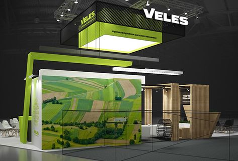 Exhibition Stand, Architecture, Green