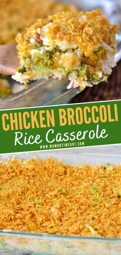 Chicken Cheese Rice Casserole, Chicken Broccoli Rice Cheese Casserole, Chicken Broccoli And Rice Casserole, Broccoli And Rice Casserole, Recipes Using Rotisserie Chicken, Broccoli And Rice, Broccoli Recipes Casserole, Chicken Broccoli Rice Casserole, Chicken Broccoli Rice