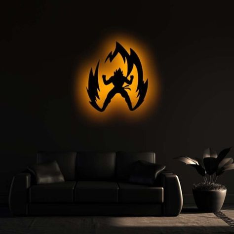 ENHANCE YOUR SPACE WITH A STUNNING ANIME GOKU SAIYAN LED WALL SILHOUETTE FROM DRAGON BALL Z . . . . 🌟 Bring Goku to life with our exclusive LED Wall Silhouette. – 💡 Illuminates your space with a vibrant and stylish touch. – 🎨 Perfect for anime enthusiasts and Dragon Ball Z fans. – 🏠 Ideal for decorating bedrooms, gaming rooms, or anime-themed spaces. – 🎁 Makes a fantastic gift for friends and fellow anime lovers. . . . . . #Goku #DragonBallZ #Saiyan #LEDWallArt #SilhouetteArt #AnimeArt #Anim... Wall Silhouette, Goku Saiyan, Gaming Rooms, Led Wall Art, Anime Wall, Anime Decor, Anime Wall Art, Diy Wood Projects Furniture, Silhouette Art