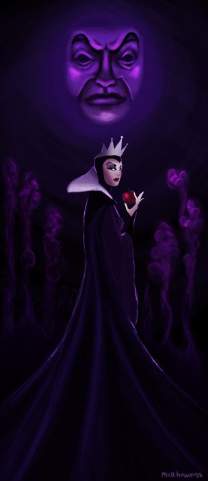 THE WICKED QUEEN - Snow White and the Seven Dwarf's,1937 Dark Fairies, Disney Poster, Deco Disney, Disney Evil Queen, Evil Disney, Evil Queens, The Evil Queen, Images Disney, Disney Villain