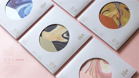 EVEMIX - set of 5 Envelopes on Packaging of the World - Creative Package Design Gallery Samples Packaging, Hat Packaging, Soap Samples, Scarf Packaging, Creative Package Design, Packaging Ideas Business, Clothing Packaging, Tik Tok Videos Funny, 카드 디자인