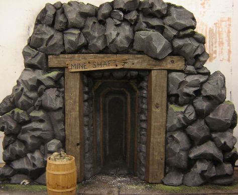 gold mine stage prop | just a google link, but cool for cave entrances too Cave Quest Vbs 2016, Cave Quest Vbs, Cave Quest, Cave Entrance, Vbs Themes, Stage Props, Stage Set Design, Wilde Westen, Theme Nature