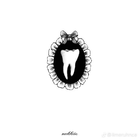 Female Pelvis Tattoo, Babydoll Head Tattoo, Tooth With Wings Tattoo, Gothic Scissors Tattoo, Tooth Linocut, Simple Practice Tattoos, Croquette Tattoo Ideas, Grunge Tattoo Stencil, Morute Tattoos