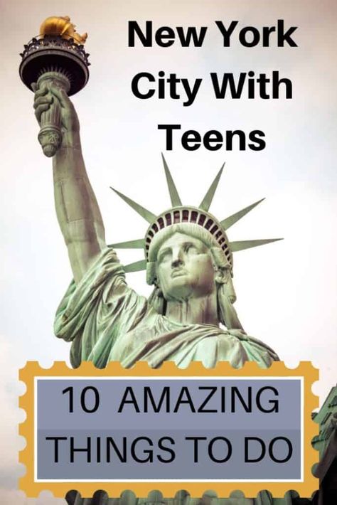 10 Ultimate New York City Attractions With Teens - Go Far Grow Close Things To Do With Teens, New York City Attractions, New York City Vacation, Bus Tour, Usa Travel Guide, Ellis Island, New York City Travel, Usa Travel Destinations, Nyc Trip