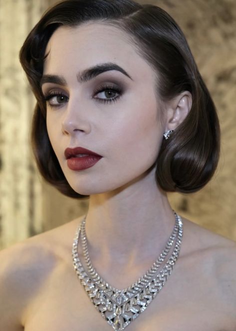 Hollywood Glamour Makeup, Old Hollywood Makeup, Gatsby Makeup, 20s Makeup, Hollywood Glamour Wedding, Flamboyant Gamine, Makeup Pengantin, Hollywood Makeup, Perfect Lipstick